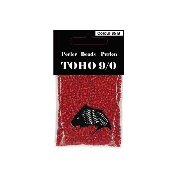 TOHO perler 9/0 40gr farve 65A orange