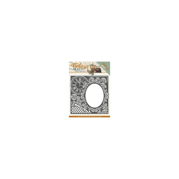  Yvonne Creations die Ramme med ur 13x13 cm 