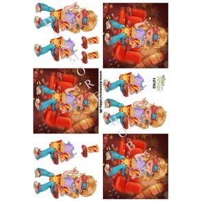 3D Teenagerpige med solbriller