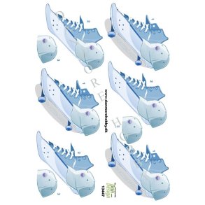 3D  Bl� scateboard