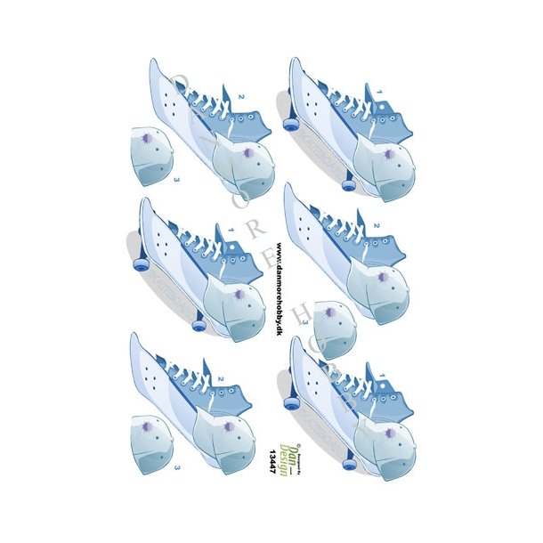 3D  Bl� scateboard